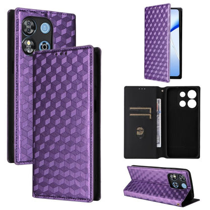 Cubic Grid Texture Flip Leather Phone Case, For Oukitel C66, For Oukitel C17 4G 2026, For Oukitel C5 4G 2025, For Oukitel C3 4G 2025, For Oukitel C62 / C62 Pro, For Oukitel C59 / C59 Pro, For Oukitel C61 / C61 Pro, For Oukitel P1                       ...