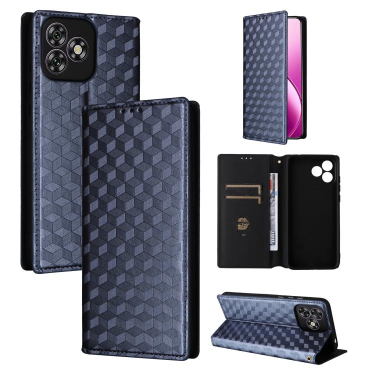 Cubic Grid Texture Flip Leather Phone Case, For Oukitel C66, For Oukitel C17 4G 2026, For Oukitel C5 4G 2025, For Oukitel C3 4G 2025, For Oukitel C62 / C62 Pro, For Oukitel C59 / C59 Pro, For Oukitel C61 / C61 Pro, For Oukitel P1                       ...
