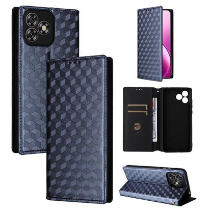 Cubic Grid Texture Flip Leather Phone Case, For Oukitel C66, For Oukitel C17 4G 2026, For Oukitel C5 4G 2025, For Oukitel C3 4G 2025, For Oukitel C62 / C62 Pro, For Oukitel C59 / C59 Pro, For Oukitel C61 / C61 Pro, For Oukitel P1                       ...