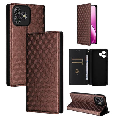 Cubic Grid Texture Flip Leather Phone Case, For Oukitel C66, For Oukitel C17 4G 2026, For Oukitel C5 4G 2025, For Oukitel C3 4G 2025, For Oukitel C62 / C62 Pro, For Oukitel C59 / C59 Pro, For Oukitel C61 / C61 Pro, For Oukitel P1                       ...
