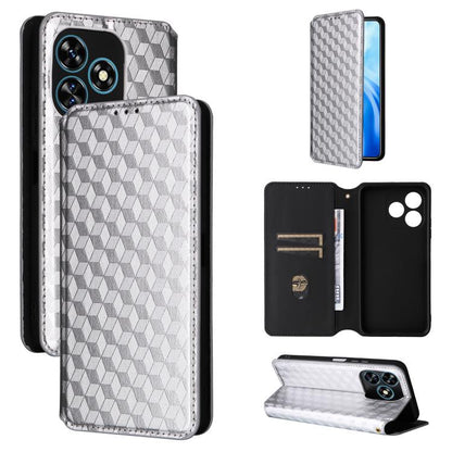 Cubic Grid Texture Flip Leather Phone Case, For Oukitel C66, For Oukitel C17 4G 2026, For Oukitel C5 4G 2025, For Oukitel C3 4G 2025, For Oukitel C62 / C62 Pro, For Oukitel C59 / C59 Pro, For Oukitel C61 / C61 Pro, For Oukitel P1                       ...