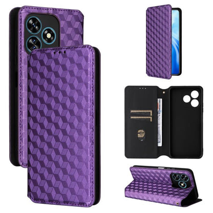 Cubic Grid Texture Flip Leather Phone Case, For Oukitel C66, For Oukitel C17 4G 2026, For Oukitel C5 4G 2025, For Oukitel C3 4G 2025, For Oukitel C62 / C62 Pro, For Oukitel C59 / C59 Pro, For Oukitel C61 / C61 Pro, For Oukitel P1                       ...