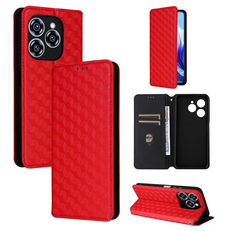 Cubic Grid Texture Flip Leather Phone Case, For Oukitel C66, For Oukitel C17 4G 2026, For Oukitel C5 4G 2025, For Oukitel C3 4G 2025, For Oukitel C62 / C62 Pro, For Oukitel C59 / C59 Pro, For Oukitel C61 / C61 Pro, For Oukitel P1                       ...