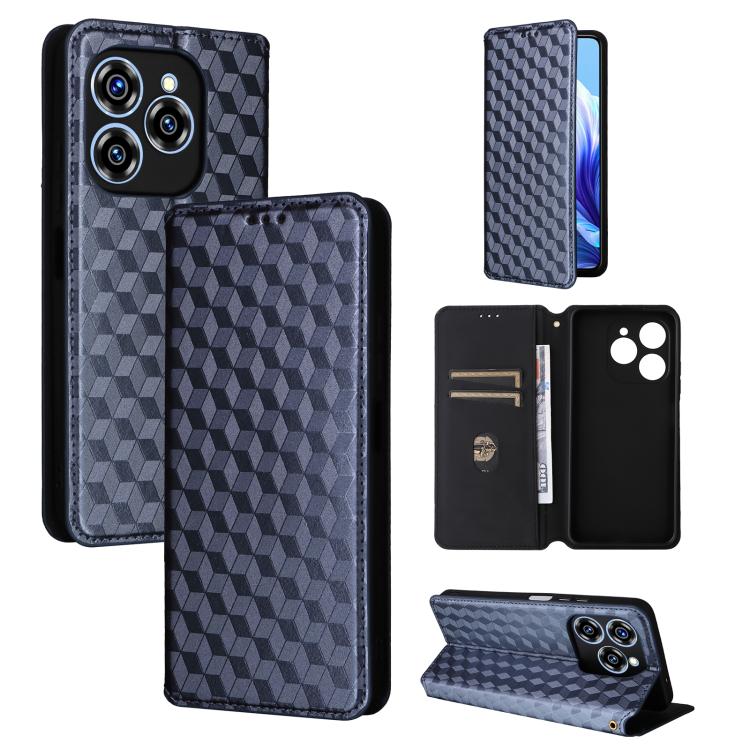 Cubic Grid Texture Flip Leather Phone Case, For Oukitel C66, For Oukitel C17 4G 2026, For Oukitel C5 4G 2025, For Oukitel C3 4G 2025, For Oukitel C62 / C62 Pro, For Oukitel C59 / C59 Pro, For Oukitel C61 / C61 Pro, For Oukitel P1                       ...