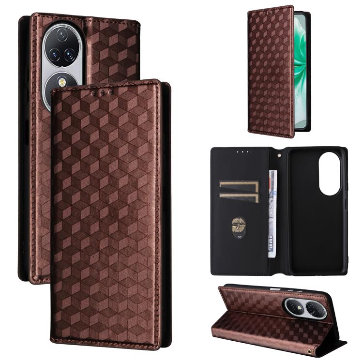 Cubic Grid Texture Flip Leather Phone Case, For Oukitel C66, For Oukitel C17 4G 2026, For Oukitel C5 4G 2025, For Oukitel C3 4G 2025, For Oukitel C62 / C62 Pro, For Oukitel C59 / C59 Pro, For Oukitel C61 / C61 Pro, For Oukitel P1                       ...