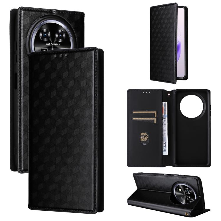 Cubic Grid Texture Flip Leather Phone Case, For Oukitel C66, For Oukitel C17 4G 2026, For Oukitel C5 4G 2025, For Oukitel C3 4G 2025, For Oukitel C62 / C62 Pro, For Oukitel C59 / C59 Pro, For Oukitel C61 / C61 Pro, For Oukitel P1                       ...