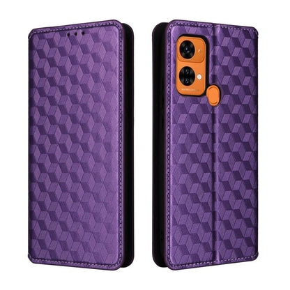 Cubic Grid Texture Flip Leather Phone Case, For Oukitel C35 / C36, For Oukitel C33, For Oukitel C32, For Oukitel C25, For Oukitel C21 Pro, For Oukitel C23 Pro, For Oukitel C21