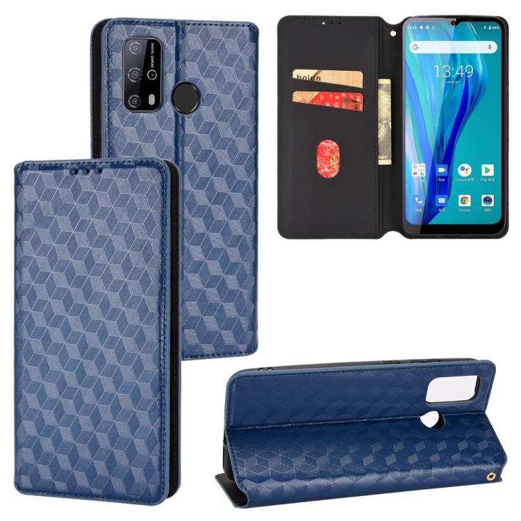 Cubic Grid Texture Flip Leather Phone Case, For Oukitel C35 / C36, For Oukitel C33, For Oukitel C32, For Oukitel C25, For Oukitel C21 Pro, For Oukitel C23 Pro, For Oukitel C21
