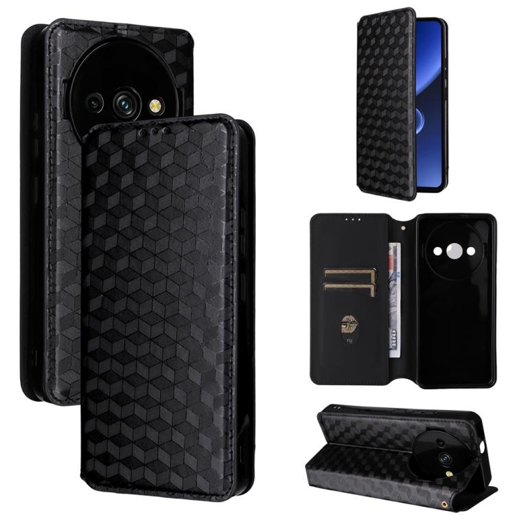 Cubic Grid Texture Flip Leather Phone Case, For Oukitel C66, For Oukitel C17 4G 2026, For Oukitel C5 4G 2025, For Oukitel C3 4G 2025, For Oukitel C62 / C62 Pro, For Oukitel C59 / C59 Pro, For Oukitel C61 / C61 Pro, For Oukitel P1                       ...