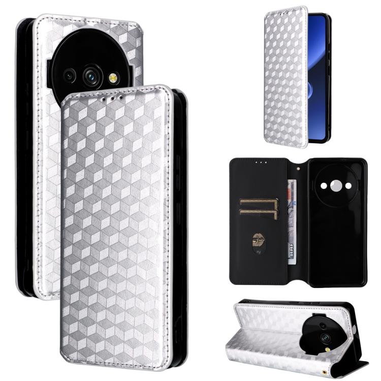Cubic Grid Texture Flip Leather Phone Case, For Oukitel C66, For Oukitel C17 4G 2026, For Oukitel C5 4G 2025, For Oukitel C3 4G 2025, For Oukitel C62 / C62 Pro, For Oukitel C59 / C59 Pro, For Oukitel C61 / C61 Pro, For Oukitel P1                       ...