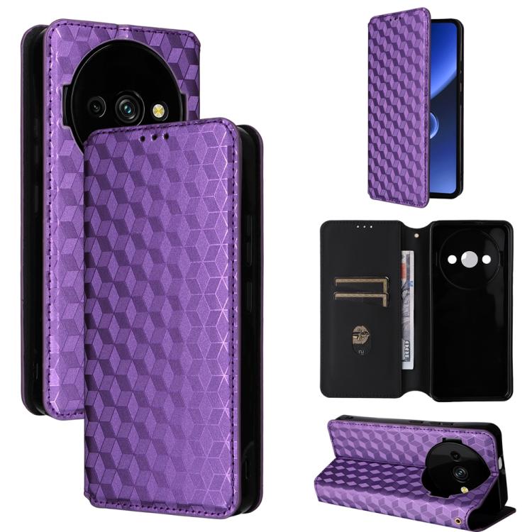 Cubic Grid Texture Flip Leather Phone Case, For Oukitel C66, For Oukitel C17 4G 2026, For Oukitel C5 4G 2025, For Oukitel C3 4G 2025, For Oukitel C62 / C62 Pro, For Oukitel C59 / C59 Pro, For Oukitel C61 / C61 Pro, For Oukitel P1                       ...