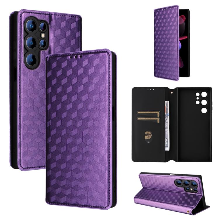 Cubic Grid Texture Flip Leather Phone Case, For Oukitel C66, For Oukitel C17 4G 2026, For Oukitel C5 4G 2025, For Oukitel C3 4G 2025, For Oukitel C62 / C62 Pro, For Oukitel C59 / C59 Pro, For Oukitel C61 / C61 Pro, For Oukitel P1                       ...