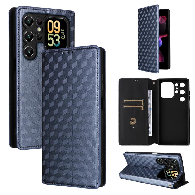 Cubic Grid Texture Flip Leather Phone Case, For Oukitel C66, For Oukitel C17 4G 2026, For Oukitel C5 4G 2025, For Oukitel C3 4G 2025, For Oukitel C62 / C62 Pro, For Oukitel C59 / C59 Pro, For Oukitel C61 / C61 Pro, For Oukitel P1                       ...