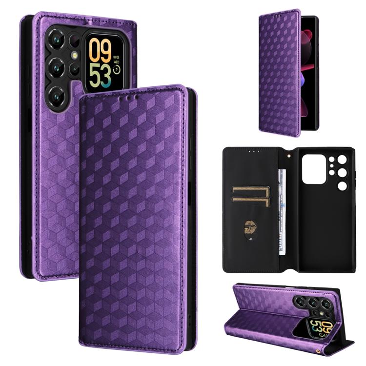 Cubic Grid Texture Flip Leather Phone Case, For Oukitel C66, For Oukitel C17 4G 2026, For Oukitel C5 4G 2025, For Oukitel C3 4G 2025, For Oukitel C62 / C62 Pro, For Oukitel C59 / C59 Pro, For Oukitel C61 / C61 Pro, For Oukitel P1                       ...