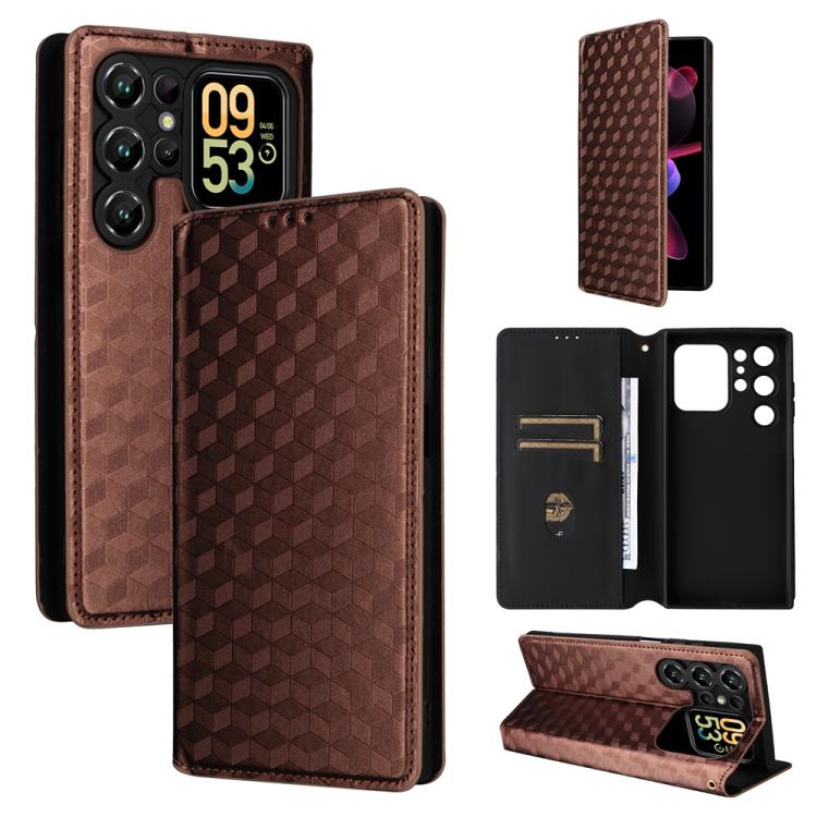 Cubic Grid Texture Flip Leather Phone Case, For Oukitel C66, For Oukitel C17 4G 2026, For Oukitel C5 4G 2025, For Oukitel C3 4G 2025, For Oukitel C62 / C62 Pro, For Oukitel C59 / C59 Pro, For Oukitel C61 / C61 Pro, For Oukitel P1                       ...