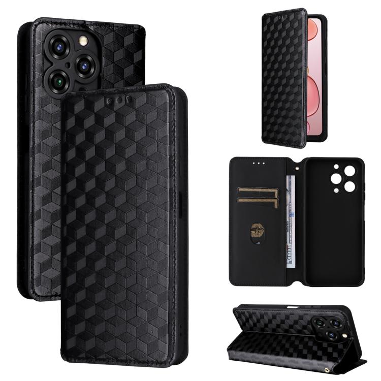 Cubic Grid Texture Flip Leather Phone Case, For Oukitel C66, For Oukitel C17 4G 2026, For Oukitel C5 4G 2025, For Oukitel C3 4G 2025, For Oukitel C62 / C62 Pro, For Oukitel C59 / C59 Pro, For Oukitel C61 / C61 Pro, For Oukitel P1                       ...