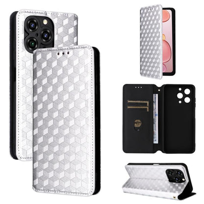 Cubic Grid Texture Flip Leather Phone Case, For Oukitel C66, For Oukitel C17 4G 2026, For Oukitel C5 4G 2025, For Oukitel C3 4G 2025, For Oukitel C62 / C62 Pro, For Oukitel C59 / C59 Pro, For Oukitel C61 / C61 Pro, For Oukitel P1                       ...