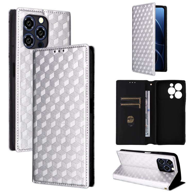Cubic Grid Texture Flip Leather Phone Case, For Oukitel C66, For Oukitel C17 4G 2026, For Oukitel C5 4G 2025, For Oukitel C3 4G 2025, For Oukitel C62 / C62 Pro, For Oukitel C59 / C59 Pro, For Oukitel C61 / C61 Pro, For Oukitel P1                       ...