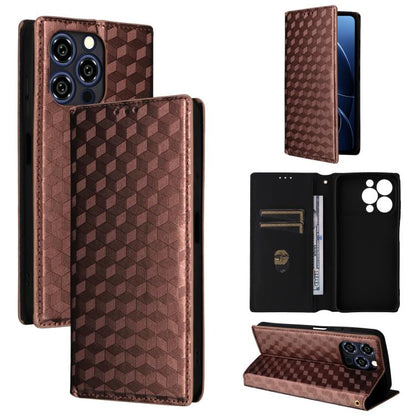 Cubic Grid Texture Flip Leather Phone Case, For Oukitel C66, For Oukitel C17 4G 2026, For Oukitel C5 4G 2025, For Oukitel C3 4G 2025, For Oukitel C62 / C62 Pro, For Oukitel C59 / C59 Pro, For Oukitel C61 / C61 Pro, For Oukitel P1                       ...