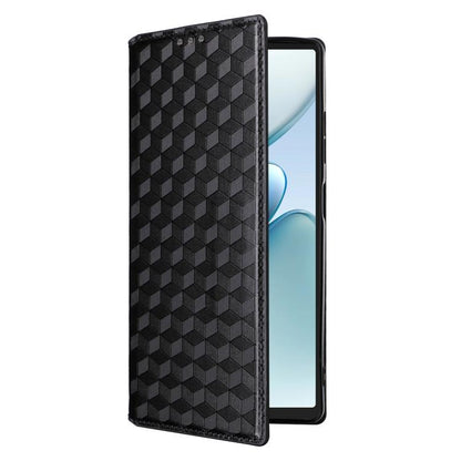 Cubic Grid Texture Flip Leather Phone Case, For Oukitel C66, For Oukitel C17 4G 2026, For Oukitel C5 4G 2025, For Oukitel C3 4G 2025, For Oukitel C62 / C62 Pro, For Oukitel C59 / C59 Pro, For Oukitel C61 / C61 Pro, For Oukitel P1                       ...