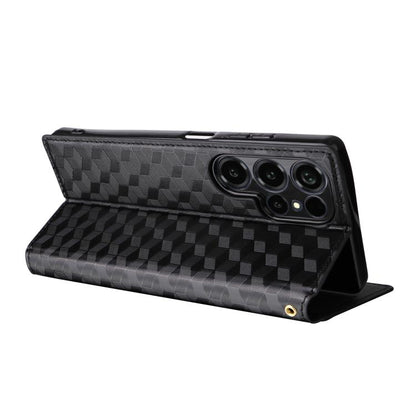 Cubic Grid Texture Flip Leather Phone Case, For Oukitel C66, For Oukitel C17 4G 2026, For Oukitel C5 4G 2025, For Oukitel C3 4G 2025, For Oukitel C62 / C62 Pro, For Oukitel C59 / C59 Pro, For Oukitel C61 / C61 Pro, For Oukitel P1                       ...