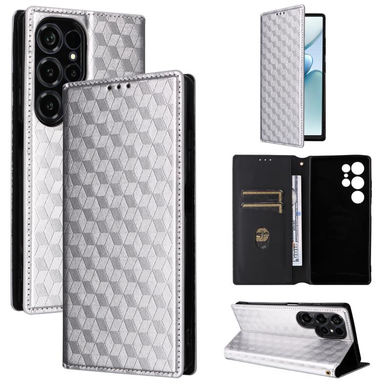 Cubic Grid Texture Flip Leather Phone Case, For Oukitel C66, For Oukitel C17 4G 2026, For Oukitel C5 4G 2025, For Oukitel C3 4G 2025, For Oukitel C62 / C62 Pro, For Oukitel C59 / C59 Pro, For Oukitel C61 / C61 Pro, For Oukitel P1                       ...