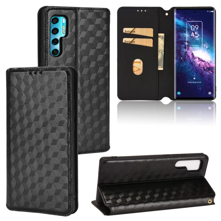 Cubic Grid Texture Flip Leather Phone Case, For TCL 30E / 30 SE / 305 / 306, For TCL Stylus 5G, For TCL 303, For TCL 20 R 5G / 20 AX 5G / Bremen 5G, For TCL 30 4G / 5G / TCL 30+ 5G, For TCL 30 XE 5G / TCL 30 V 5G, For TCL 20E / TCL 20Y, For TCL 20B 615...