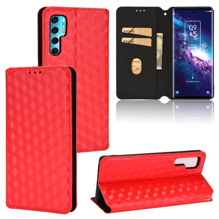 Cubic Grid Texture Flip Leather Phone Case, For TCL 30E / 30 SE / 305 / 306, For TCL Stylus 5G, For TCL 303, For TCL 20 R 5G / 20 AX 5G / Bremen 5G, For TCL 30 4G / 5G / TCL 30+ 5G, For TCL 30 XE 5G / TCL 30 V 5G, For TCL 20E / TCL 20Y, For TCL 20B 615...