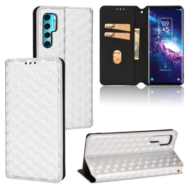 Cubic Grid Texture Flip Leather Phone Case, For TCL 30E / 30 SE / 305 / 306, For TCL Stylus 5G, For TCL 303, For TCL 20 R 5G / 20 AX 5G / Bremen 5G, For TCL 30 4G / 5G / TCL 30+ 5G, For TCL 30 XE 5G / TCL 30 V 5G, For TCL 20E / TCL 20Y, For TCL 20B 615...