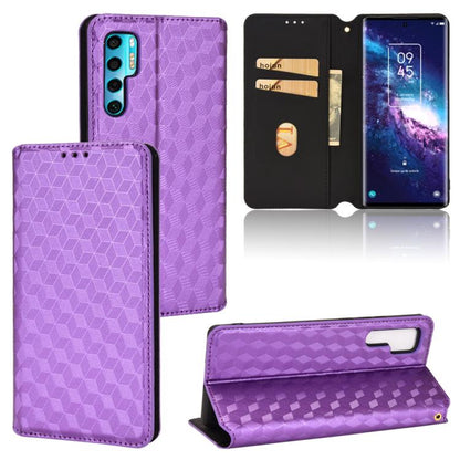 Cubic Grid Texture Flip Leather Phone Case, For TCL 30E / 30 SE / 305 / 306, For TCL Stylus 5G, For TCL 303, For TCL 20 R 5G / 20 AX 5G / Bremen 5G, For TCL 30 4G / 5G / TCL 30+ 5G, For TCL 30 XE 5G / TCL 30 V 5G, For TCL 20E / TCL 20Y, For TCL 20B 615...