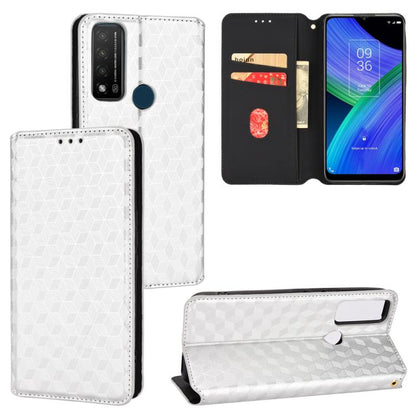 Cubic Grid Texture Flip Leather Phone Case, For TCL 30E / 30 SE / 305 / 306, For TCL Stylus 5G, For TCL 303, For TCL 20 R 5G / 20 AX 5G / Bremen 5G, For TCL 30 4G / 5G / TCL 30+ 5G, For TCL 30 XE 5G / TCL 30 V 5G, For TCL 20E / TCL 20Y, For TCL 20B 615...
