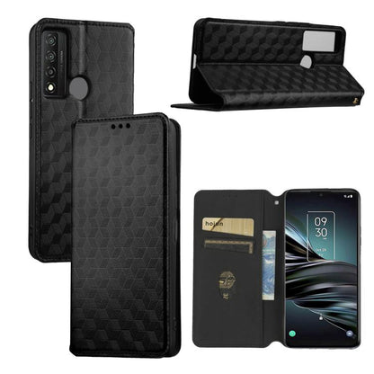 Cubic Grid Texture Flip Leather Phone Case, For TCL 30E / 30 SE / 305 / 306, For TCL Stylus 5G, For TCL 303, For TCL 20 R 5G / 20 AX 5G / Bremen 5G, For TCL 30 4G / 5G / TCL 30+ 5G, For TCL 30 XE 5G / TCL 30 V 5G, For TCL 20E / TCL 20Y, For TCL 20B 615...