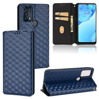 Cubic Grid Texture Flip Leather Phone Case, For TCL 30E / 30 SE / 305 / 306, For TCL Stylus 5G, For TCL 303, For TCL 20 R 5G / 20 AX 5G / Bremen 5G, For TCL 30 4G / 5G / TCL 30+ 5G, For TCL 30 XE 5G / TCL 30 V 5G, For TCL 20E / TCL 20Y, For TCL 20B 615...