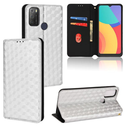 Cubic Grid Texture Flip Leather Phone Case, For TCL 30E / 30 SE / 305 / 306, For TCL Stylus 5G, For TCL 303, For TCL 20 R 5G / 20 AX 5G / Bremen 5G, For TCL 30 4G / 5G / TCL 30+ 5G, For TCL 30 XE 5G / TCL 30 V 5G, For TCL 20E / TCL 20Y, For TCL 20B 615...