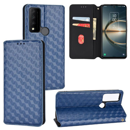 Cubic Grid Texture Flip Leather Phone Case, For TCL 30E / 30 SE / 305 / 306, For TCL Stylus 5G, For TCL 303, For TCL 20 R 5G / 20 AX 5G / Bremen 5G, For TCL 30 4G / 5G / TCL 30+ 5G, For TCL 30 XE 5G / TCL 30 V 5G, For TCL 20E / TCL 20Y, For TCL 20B 615...