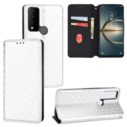 Cubic Grid Texture Flip Leather Phone Case, For TCL 30E / 30 SE / 305 / 306, For TCL Stylus 5G, For TCL 303, For TCL 20 R 5G / 20 AX 5G / Bremen 5G, For TCL 30 4G / 5G / TCL 30+ 5G, For TCL 30 XE 5G / TCL 30 V 5G, For TCL 20E / TCL 20Y, For TCL 20B 615...