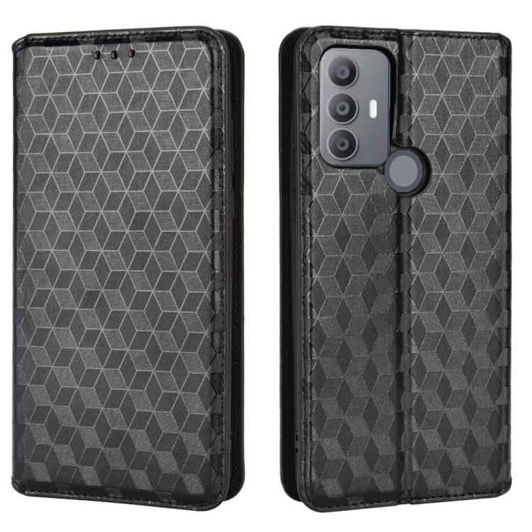 Cubic Grid Texture Flip Leather Phone Case, For TCL 30E / 30 SE / 305 / 306, For TCL Stylus 5G, For TCL 303, For TCL 20 R 5G / 20 AX 5G / Bremen 5G, For TCL 30 4G / 5G / TCL 30+ 5G, For TCL 30 XE 5G / TCL 30 V 5G, For TCL 20E / TCL 20Y, For TCL 20B 615...