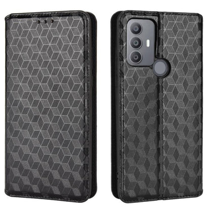 Cubic Grid Texture Flip Leather Phone Case, For TCL 30E / 30 SE / 305 / 306, For TCL Stylus 5G, For TCL 303, For TCL 20 R 5G / 20 AX 5G / Bremen 5G, For TCL 30 4G / 5G / TCL 30+ 5G, For TCL 30 XE 5G / TCL 30 V 5G, For TCL 20E / TCL 20Y, For TCL 20B 615...