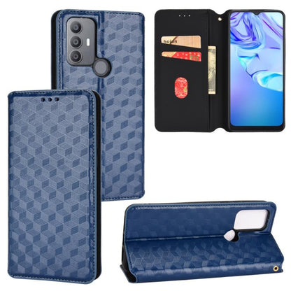 Cubic Grid Texture Flip Leather Phone Case, For TCL 30E / 30 SE / 305 / 306, For TCL Stylus 5G, For TCL 303, For TCL 20 R 5G / 20 AX 5G / Bremen 5G, For TCL 30 4G / 5G / TCL 30+ 5G, For TCL 30 XE 5G / TCL 30 V 5G, For TCL 20E / TCL 20Y, For TCL 20B 615...