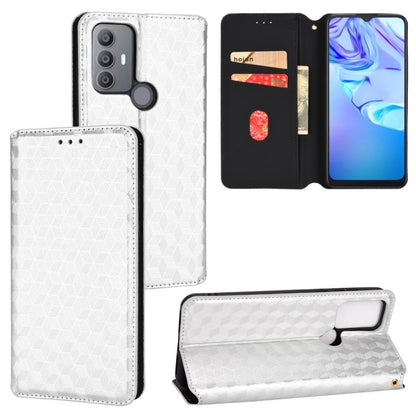 Cubic Grid Texture Flip Leather Phone Case, For TCL 30E / 30 SE / 305 / 306, For TCL Stylus 5G, For TCL 303, For TCL 20 R 5G / 20 AX 5G / Bremen 5G, For TCL 30 4G / 5G / TCL 30+ 5G, For TCL 30 XE 5G / TCL 30 V 5G, For TCL 20E / TCL 20Y, For TCL 20B 615...