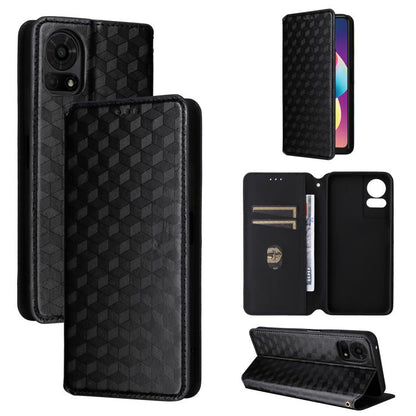 Cubic Grid Texture Flip Leather Phone Case, For TCL K70 NxtPaper 5G, For TCL K70 5G, For TCL K70 SE 4G, For TCL K70 Power / K70 4G, For TCL NxtPaper 70 Pro 5G, For TCL K32 5G / K33 5G, For TCL NxtPaper 60 Ultra 5G, For TCL 60 SE NxtPaper 5G            ...