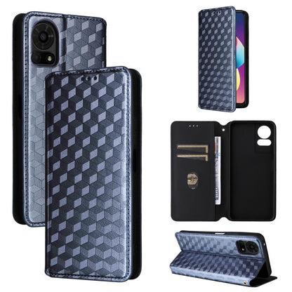 Cubic Grid Texture Flip Leather Phone Case, For TCL K70 NxtPaper 5G, For TCL K70 5G, For TCL K70 SE 4G, For TCL K70 Power / K70 4G, For TCL NxtPaper 70 Pro 5G, For TCL K32 5G / K33 5G, For TCL NxtPaper 60 Ultra 5G, For TCL 60 SE NxtPaper 5G            ...