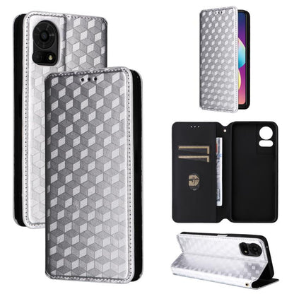 Cubic Grid Texture Flip Leather Phone Case, For TCL K70 NxtPaper 5G, For TCL K70 5G, For TCL K70 SE 4G, For TCL K70 Power / K70 4G, For TCL NxtPaper 70 Pro 5G, For TCL K32 5G / K33 5G, For TCL NxtPaper 60 Ultra 5G, For TCL 60 SE NxtPaper 5G            ...