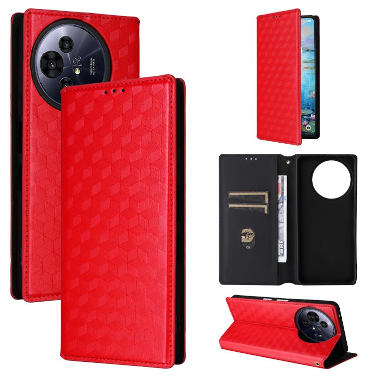 Cubic Grid Texture Flip Leather Phone Case, For TCL K70 NxtPaper 5G, For TCL K70 5G, For TCL K70 SE 4G, For TCL K70 Power / K70 4G, For TCL NxtPaper 70 Pro 5G, For TCL K32 5G / K33 5G, For TCL NxtPaper 60 Ultra 5G, For TCL 60 SE NxtPaper 5G            ...