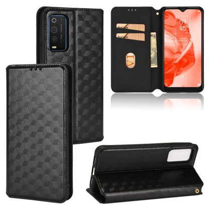 Cubic Grid Texture Flip Leather Phone Case, For TCL 30E / 30 SE / 305 / 306, For TCL Stylus 5G, For TCL 303, For TCL 20 R 5G / 20 AX 5G / Bremen 5G, For TCL 30 4G / 5G / TCL 30+ 5G, For TCL 30 XE 5G / TCL 30 V 5G, For TCL 20E / TCL 20Y, For TCL 20B 615...