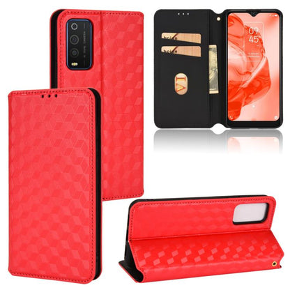 Cubic Grid Texture Flip Leather Phone Case, For TCL 30E / 30 SE / 305 / 306, For TCL Stylus 5G, For TCL 303, For TCL 20 R 5G / 20 AX 5G / Bremen 5G, For TCL 30 4G / 5G / TCL 30+ 5G, For TCL 30 XE 5G / TCL 30 V 5G, For TCL 20E / TCL 20Y, For TCL 20B 615...