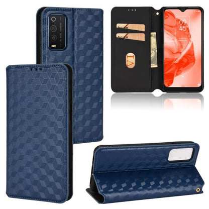 Cubic Grid Texture Flip Leather Phone Case, For TCL 30E / 30 SE / 305 / 306, For TCL Stylus 5G, For TCL 303, For TCL 20 R 5G / 20 AX 5G / Bremen 5G, For TCL 30 4G / 5G / TCL 30+ 5G, For TCL 30 XE 5G / TCL 30 V 5G, For TCL 20E / TCL 20Y, For TCL 20B 615...