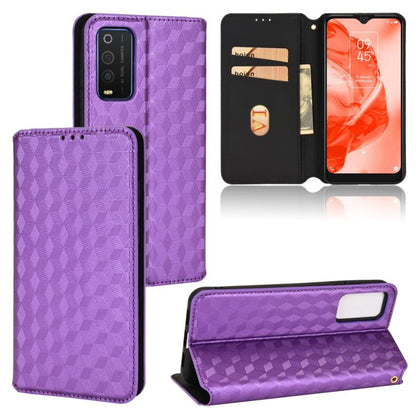 Cubic Grid Texture Flip Leather Phone Case, For TCL 30E / 30 SE / 305 / 306, For TCL Stylus 5G, For TCL 303, For TCL 20 R 5G / 20 AX 5G / Bremen 5G, For TCL 30 4G / 5G / TCL 30+ 5G, For TCL 30 XE 5G / TCL 30 V 5G, For TCL 20E / TCL 20Y, For TCL 20B 615...
