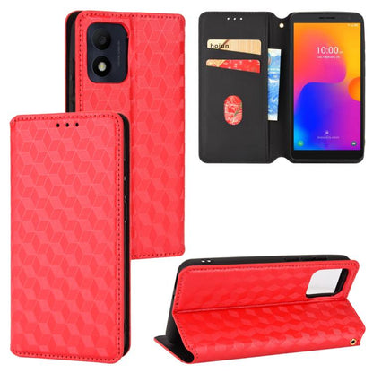Cubic Grid Texture Flip Leather Phone Case, For TCL 30E / 30 SE / 305 / 306, For TCL Stylus 5G, For TCL 303, For TCL 20 R 5G / 20 AX 5G / Bremen 5G, For TCL 30 4G / 5G / TCL 30+ 5G, For TCL 30 XE 5G / TCL 30 V 5G, For TCL 20E / TCL 20Y, For TCL 20B 615...