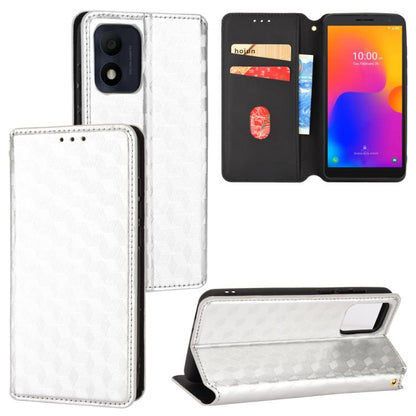 Cubic Grid Texture Flip Leather Phone Case, For TCL 30E / 30 SE / 305 / 306, For TCL Stylus 5G, For TCL 303, For TCL 20 R 5G / 20 AX 5G / Bremen 5G, For TCL 30 4G / 5G / TCL 30+ 5G, For TCL 30 XE 5G / TCL 30 V 5G, For TCL 20E / TCL 20Y, For TCL 20B 615...